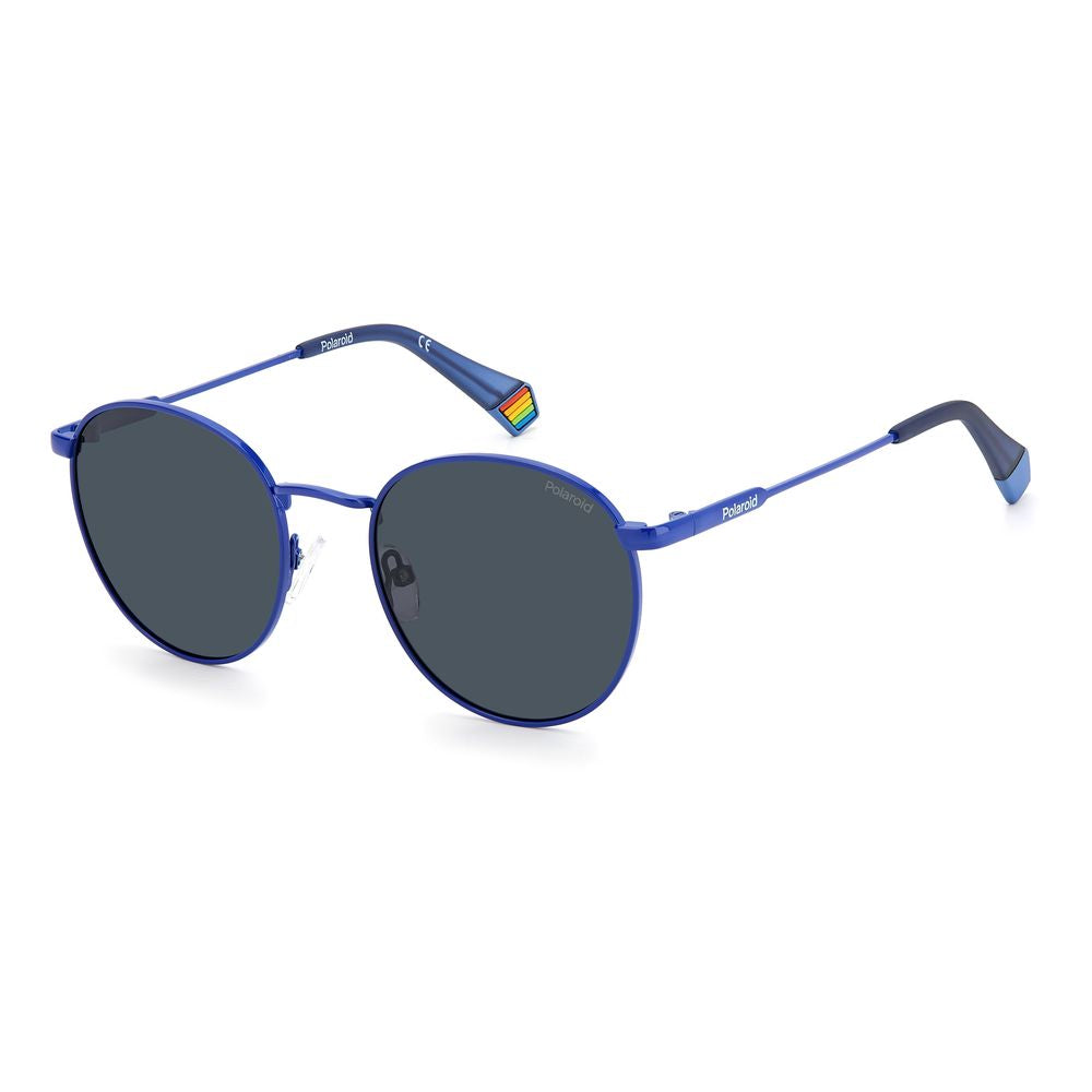 Polaroid Blue Stainless Steel Sunglasses - ACCEXO