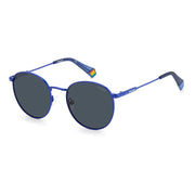 Polaroid Blue Stainless Steel Sunglasses - ACCEXO