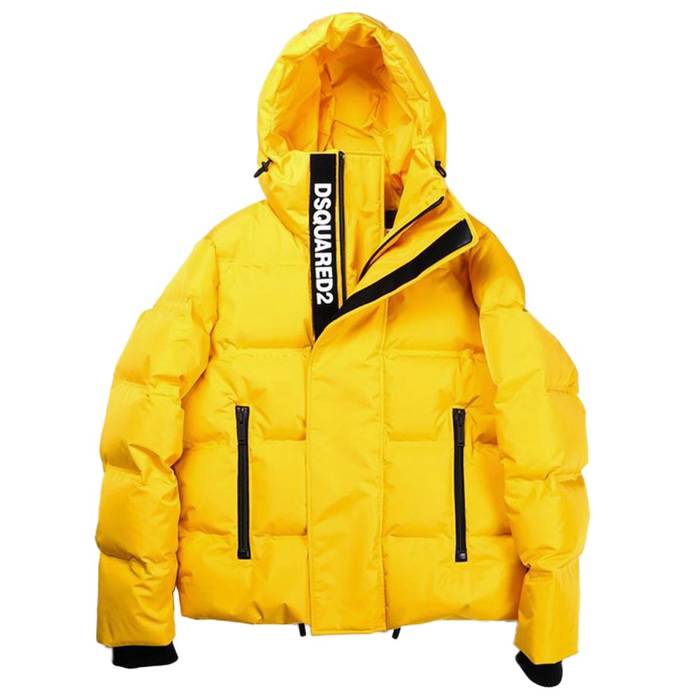Dsquared² Yellow Nylon Men Jacket - ACCEXO