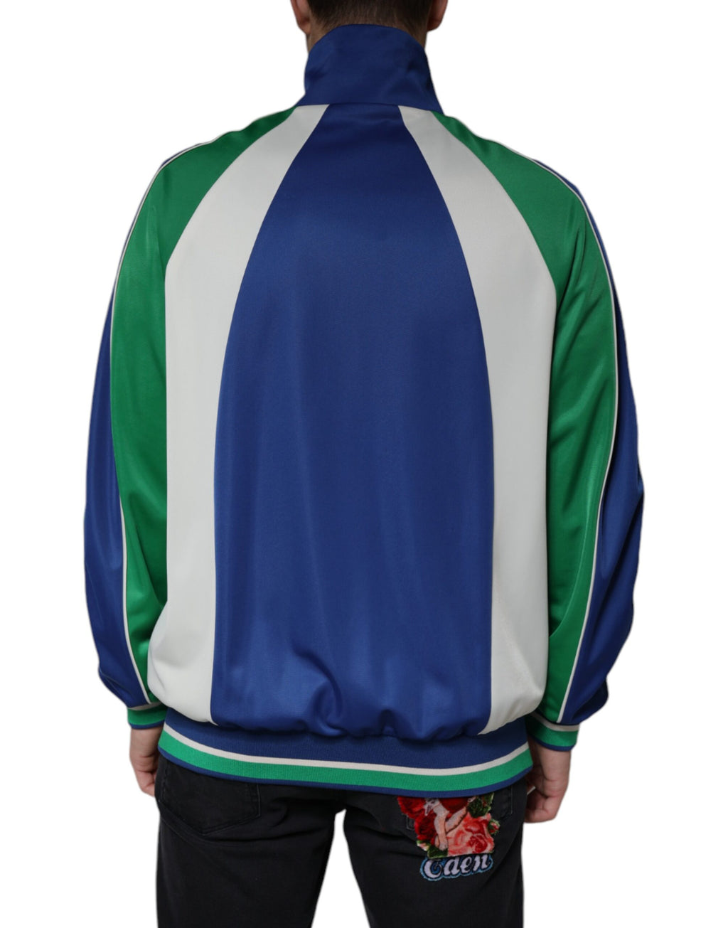 Dolce & Gabbana Multicolor Polyester Full Zip Bomber Jacket - ACCEXO