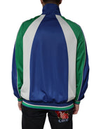 Dolce & Gabbana Multicolor Polyester Full Zip Bomber Jacket - ACCEXO