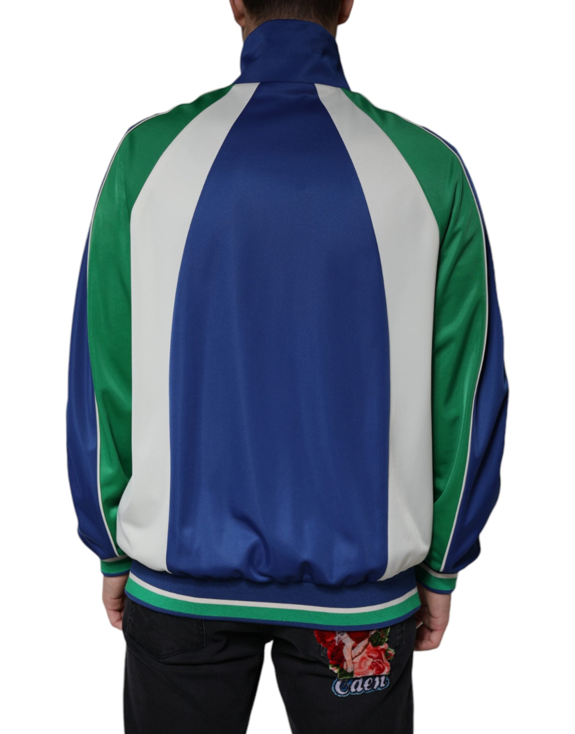 Dolce & Gabbana Multicolor Polyester Full Zip Bomber Jacket - ACCEXO