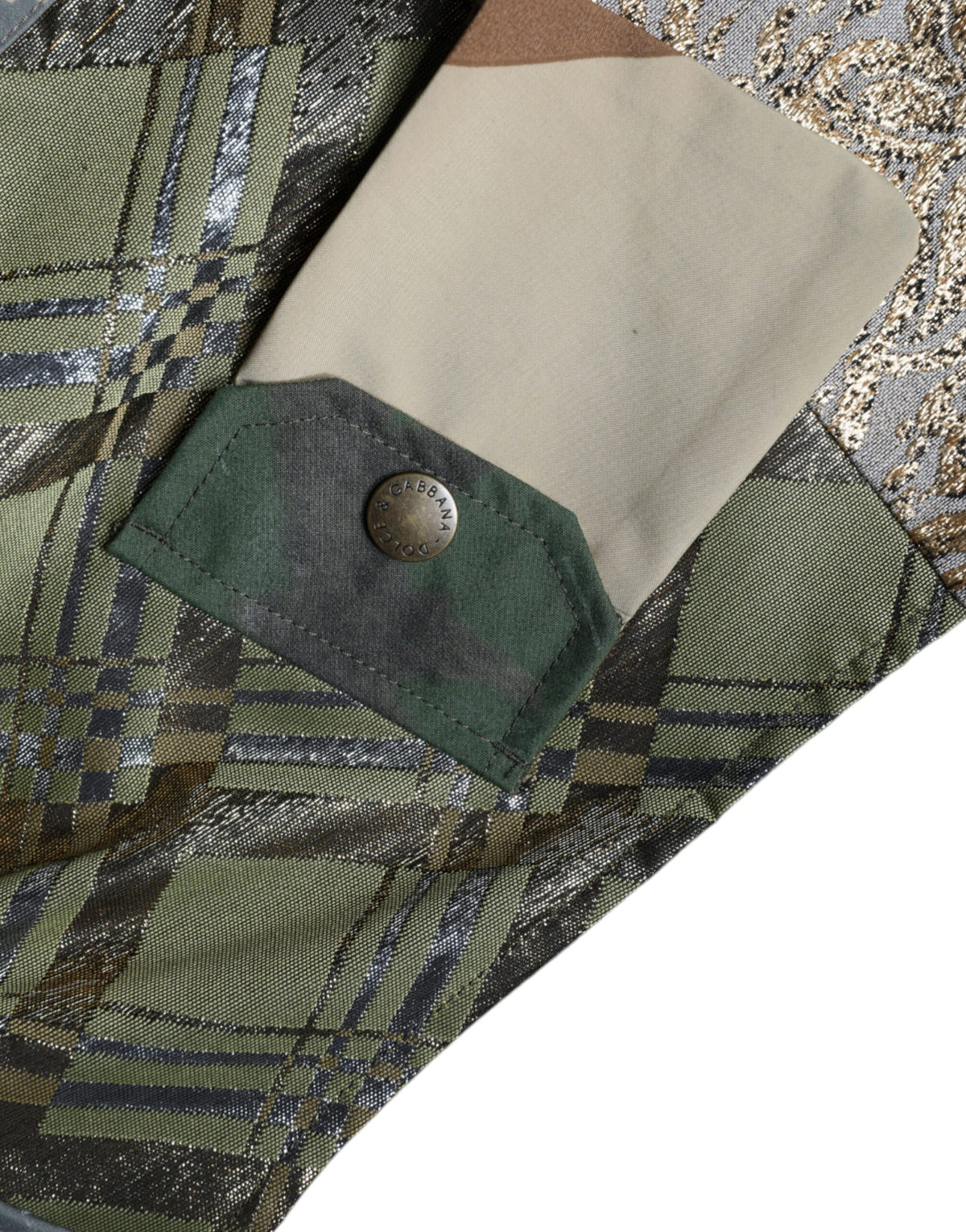 Dolce & Gabbana Multicolor Patchwork Hooded Vest Jacket