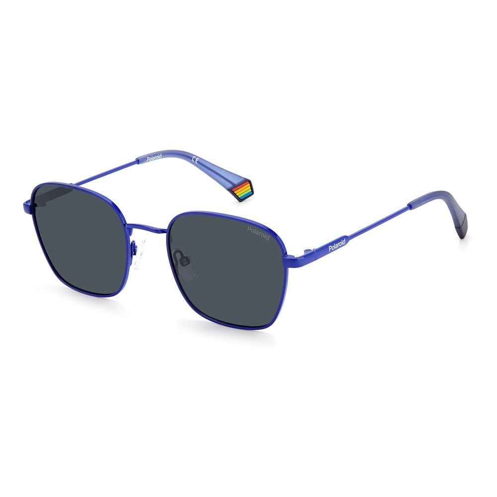 Polaroid Blue Stainless Steel Sunglasses - ACCEXO
