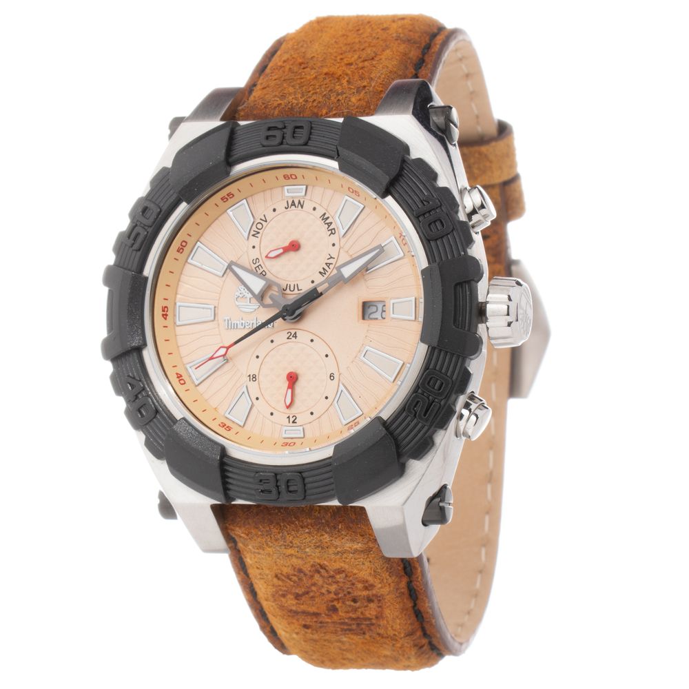 Timberland Brown Leather Watch - ACCEXO