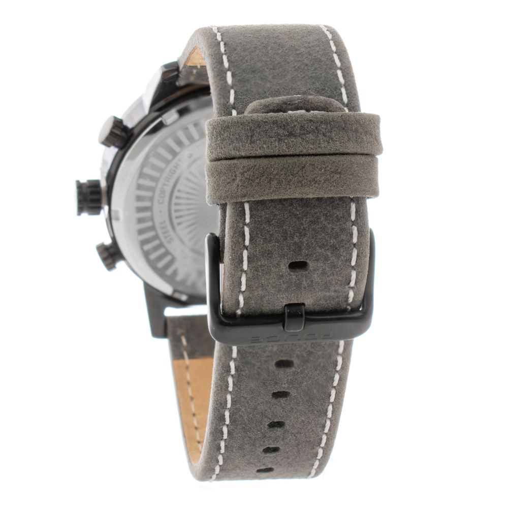 Police Gray Leather Dress Watch Secondary image