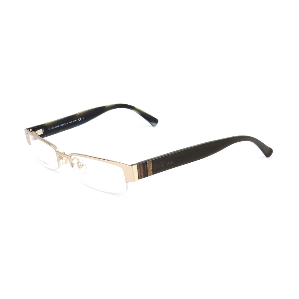 Alexander McQueen Gold Metal Frames - ACCEXO
