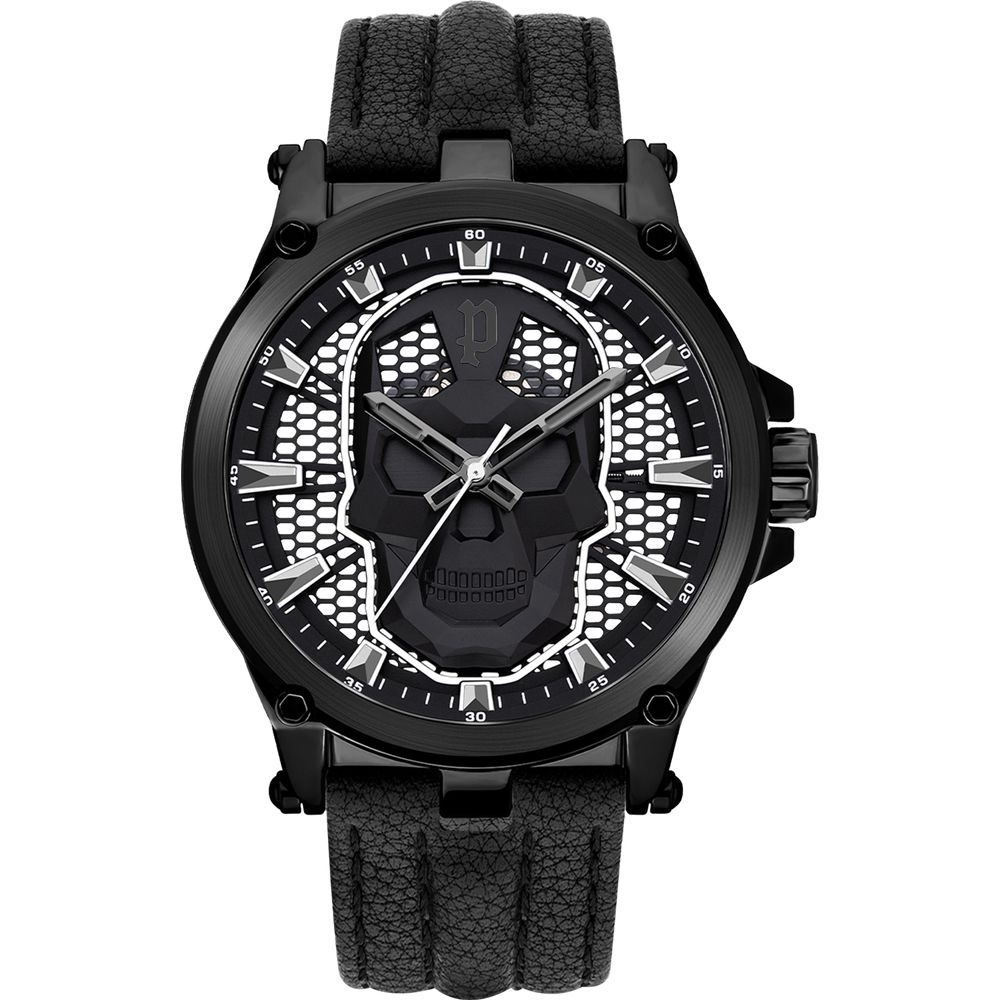 Police Black Leather Watch - ACCEXO