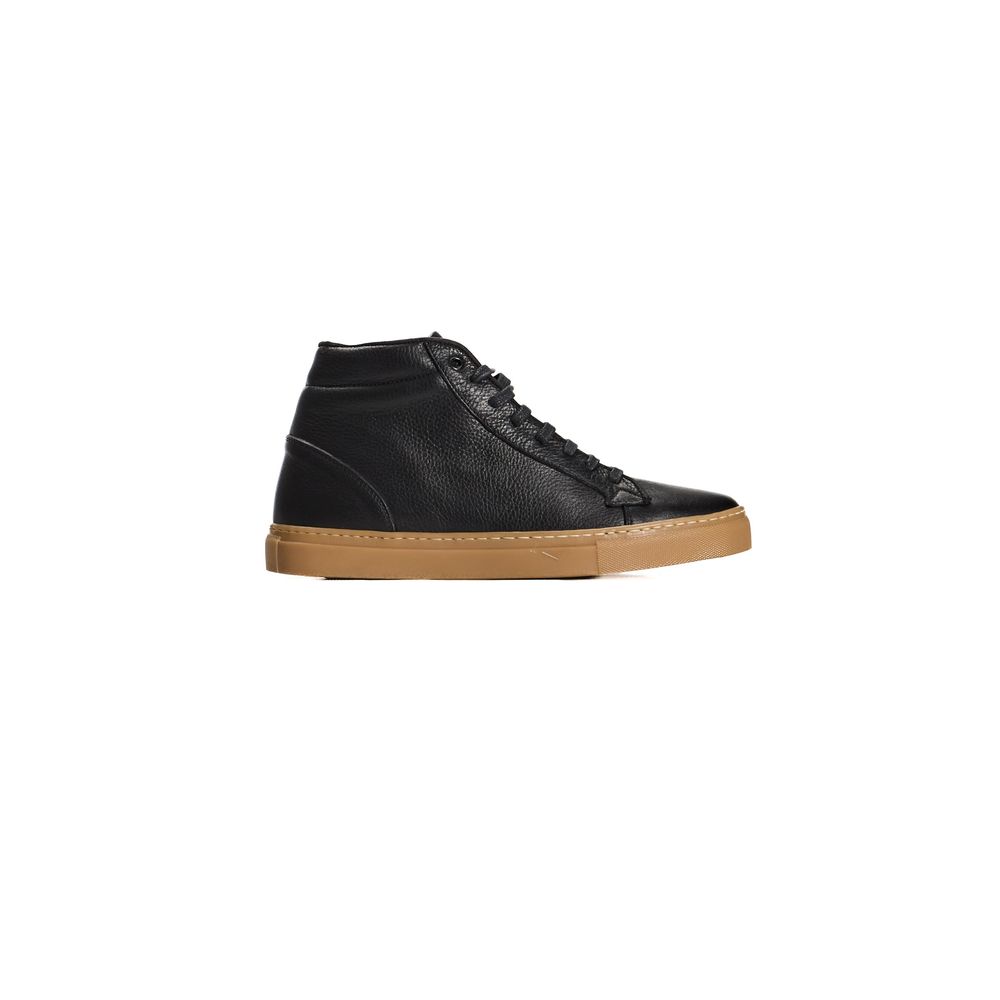 Roberto Pepe Luxury Black Calfskin Men Sneaker - ACCEXO