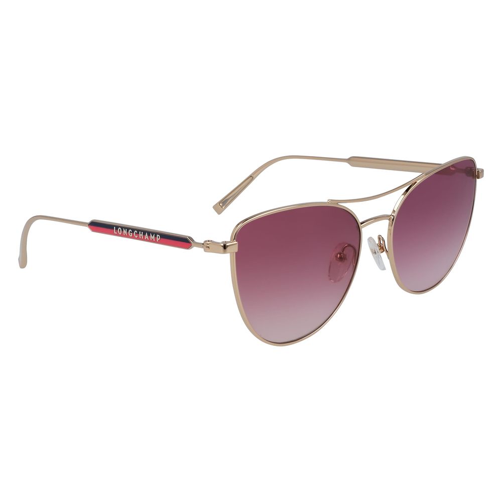 Longchamp Rose Gold Metal Sunglasses - ACCEXO