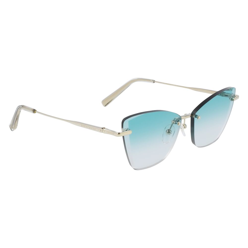 Longchamp Gold Metal Sunglasses - ACCEXO