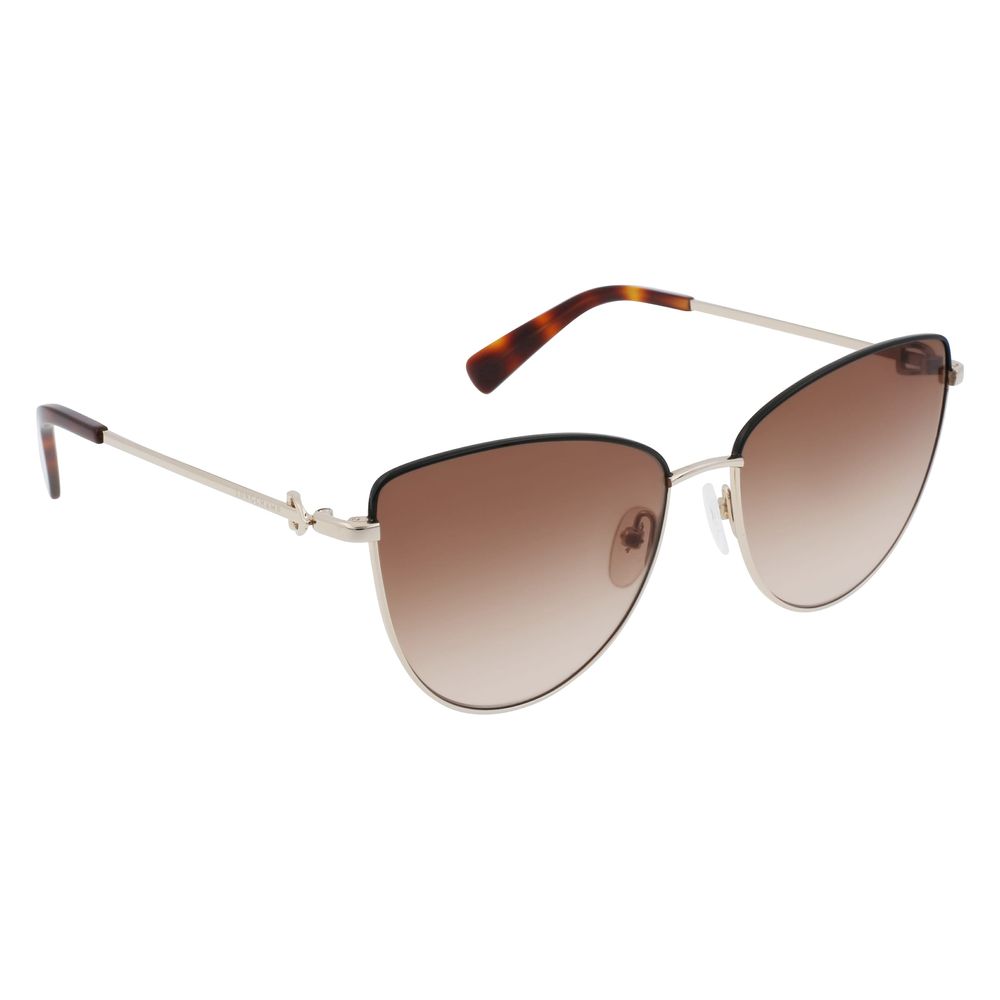Longchamp Gold Metal Sunglasses - ACCEXO