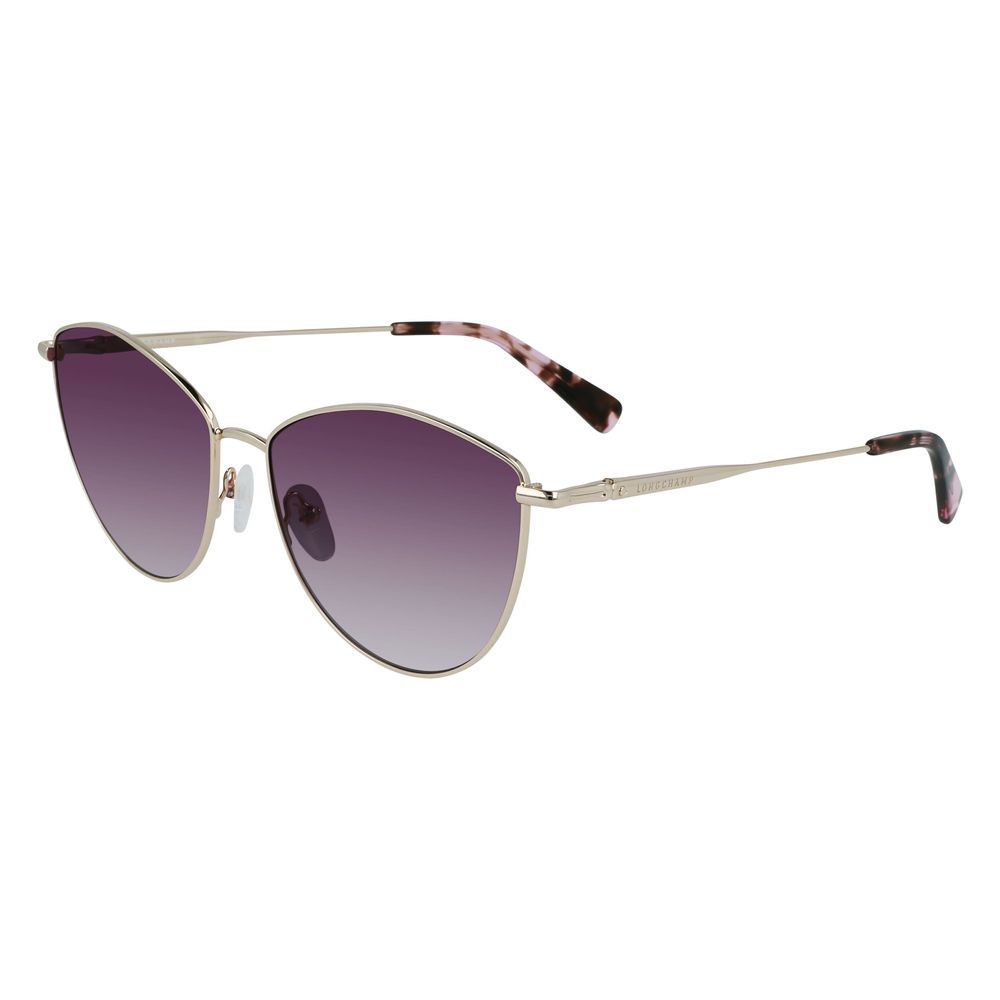 Longchamp Gold Metal Sunglasses - ACCEXO