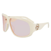 Longchamp White Acetate Sunglasses - ACCEXO
