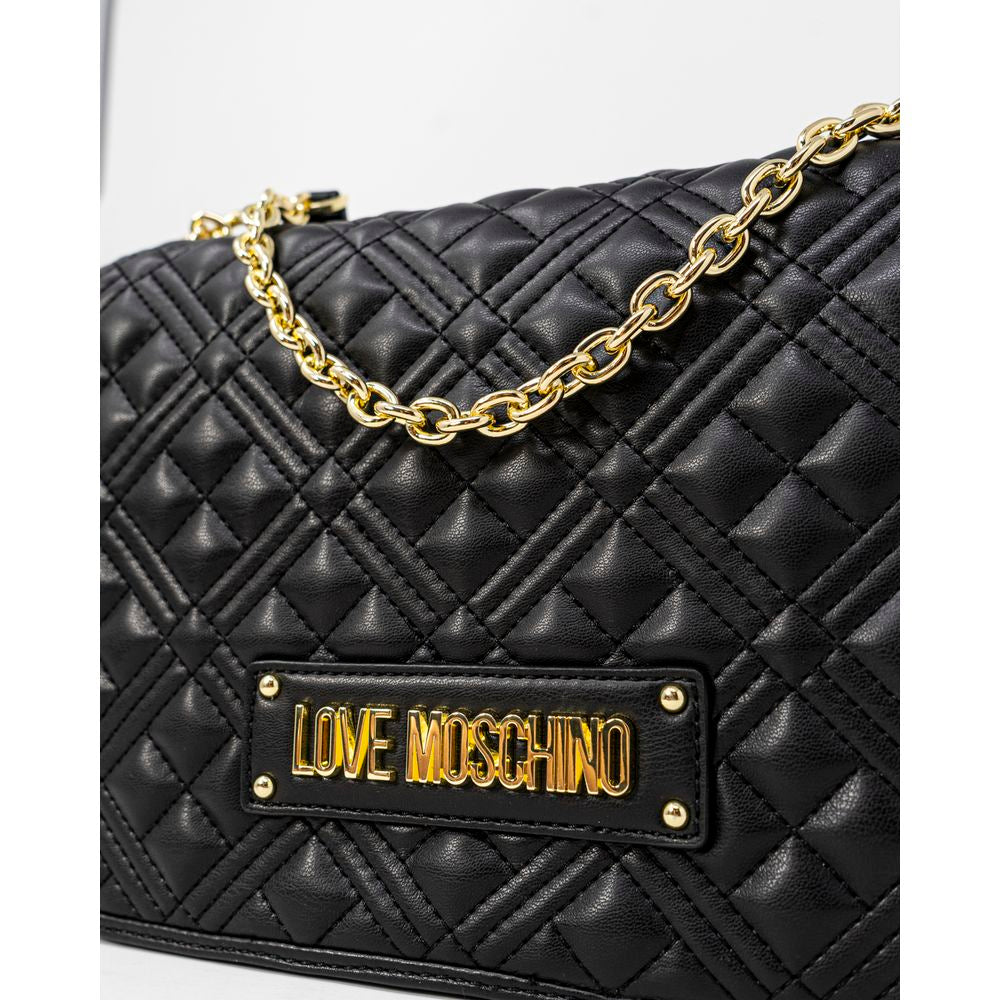 Love Moschino Black Polyethylene Handbag - ACCEXO