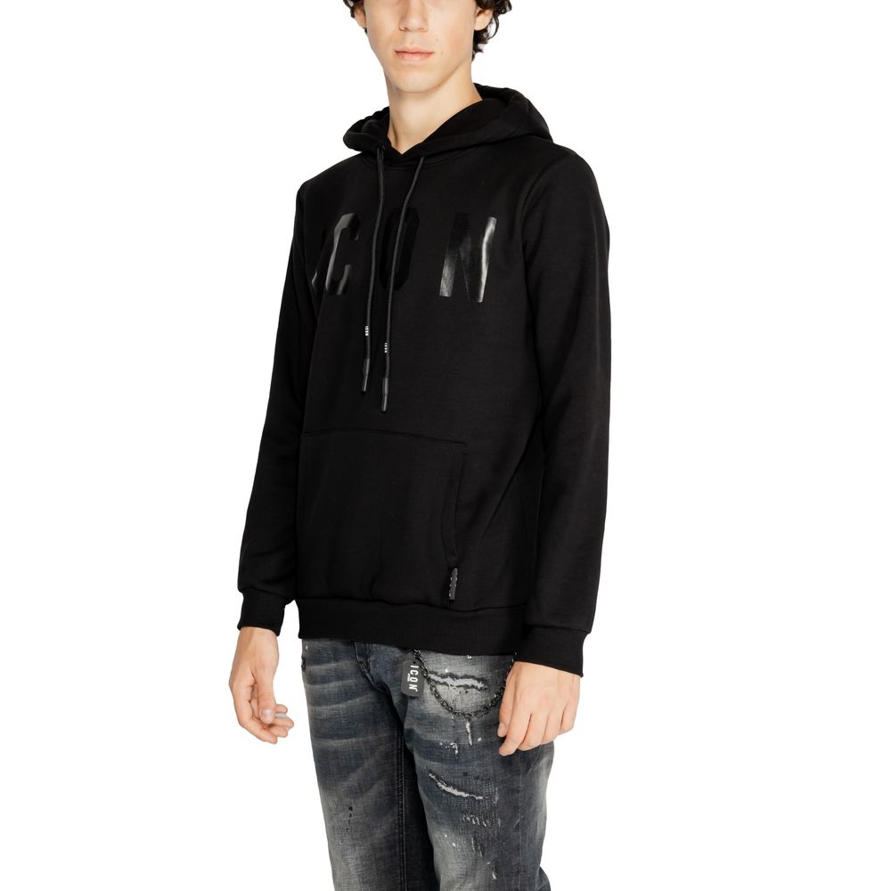 Icon Black Cotton Hoody - ACCEXO