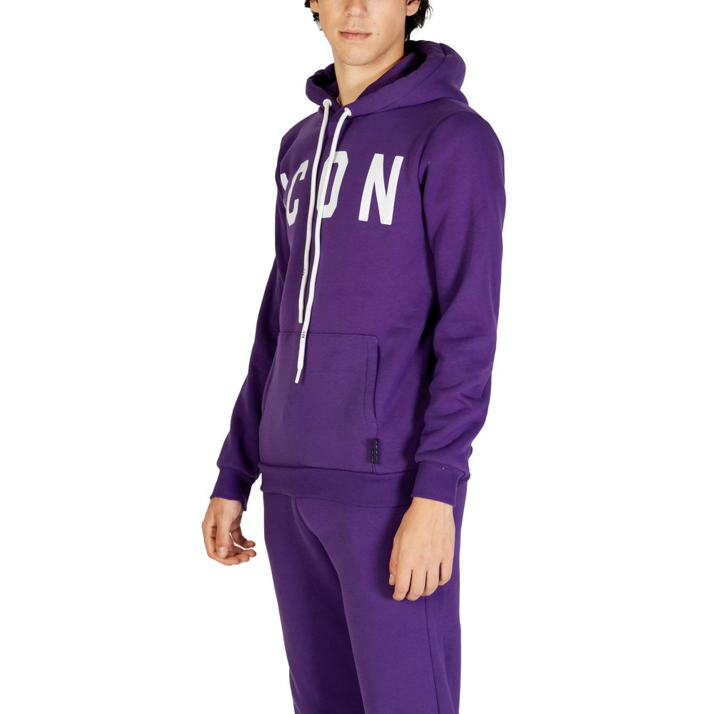Icon Purple Cotton Hoody - ACCEXO