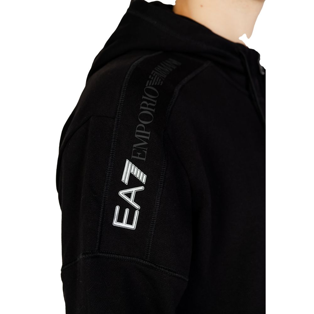 EA7 Emporio Armani Black Cotton Sweater - ACCEXO
