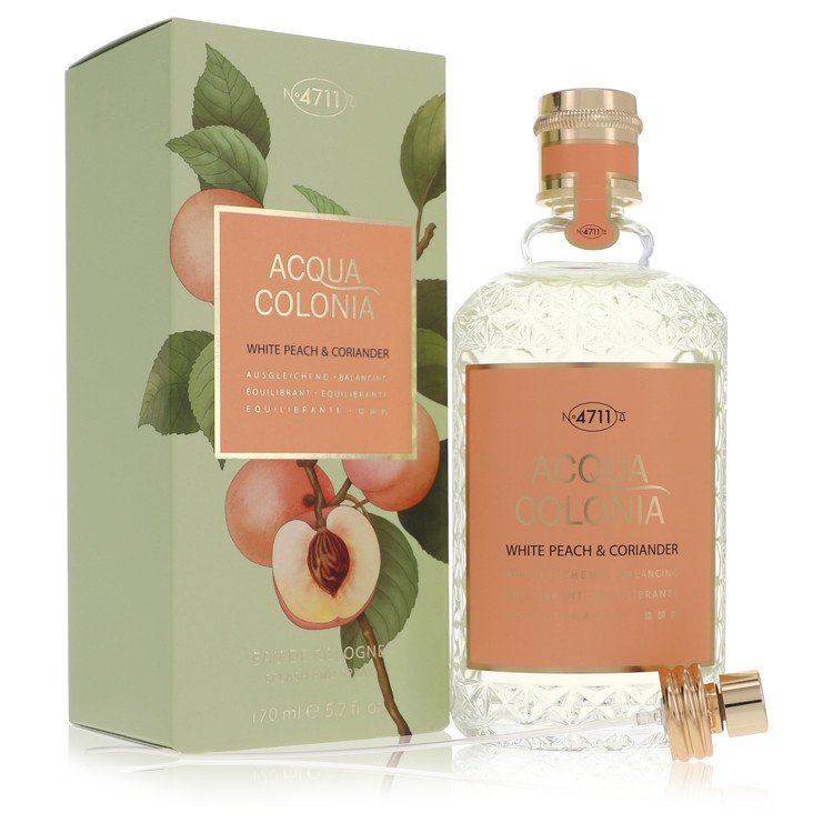 4711 Acqua Colonia White Peach Coriander by 4711 Eau De Cologne Spray (Unisex) 5.7 oz for Women