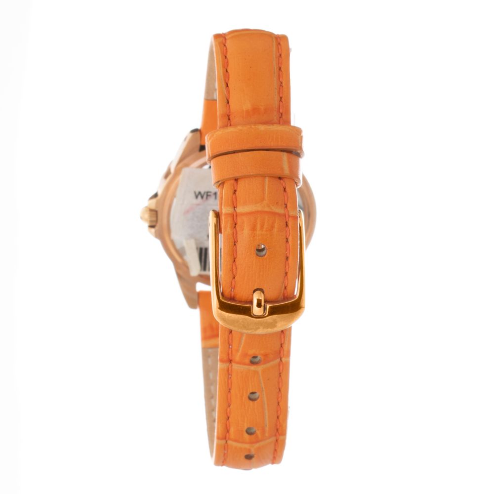 Folli Follie Orange Leather Watch - ACCEXO