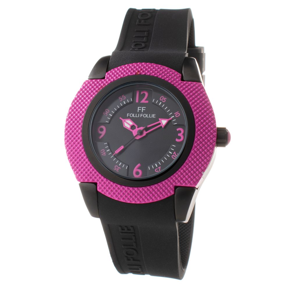 Folli Follie Black Synthetic Watch - ACCEXO