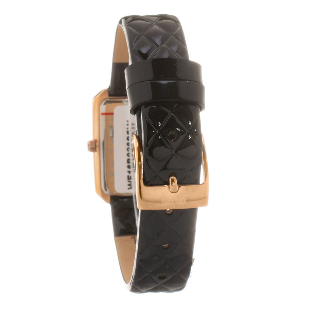 Folli Follie Black Leather Watch - ACCEXO