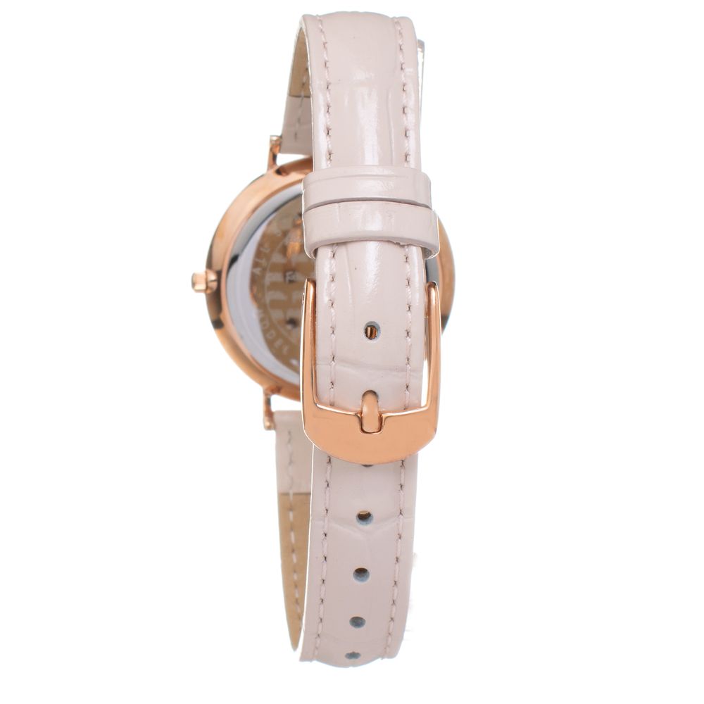 Folli Follie Beige Leather Watch - ACCEXO