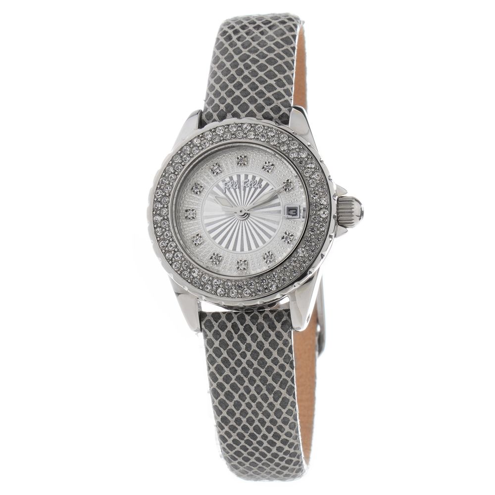 Folli Follie Gray Leather Watch - ACCEXO