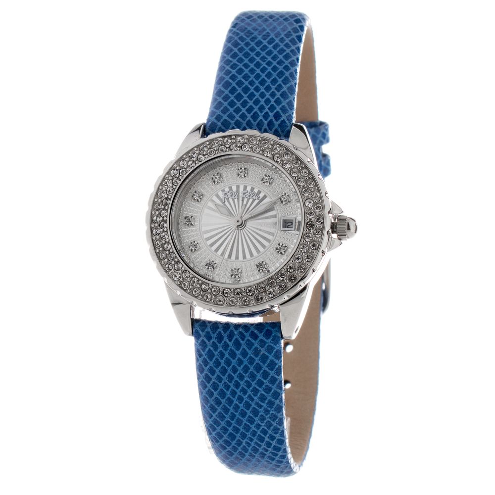 Folli Follie Blue Leather Watch - ACCEXO