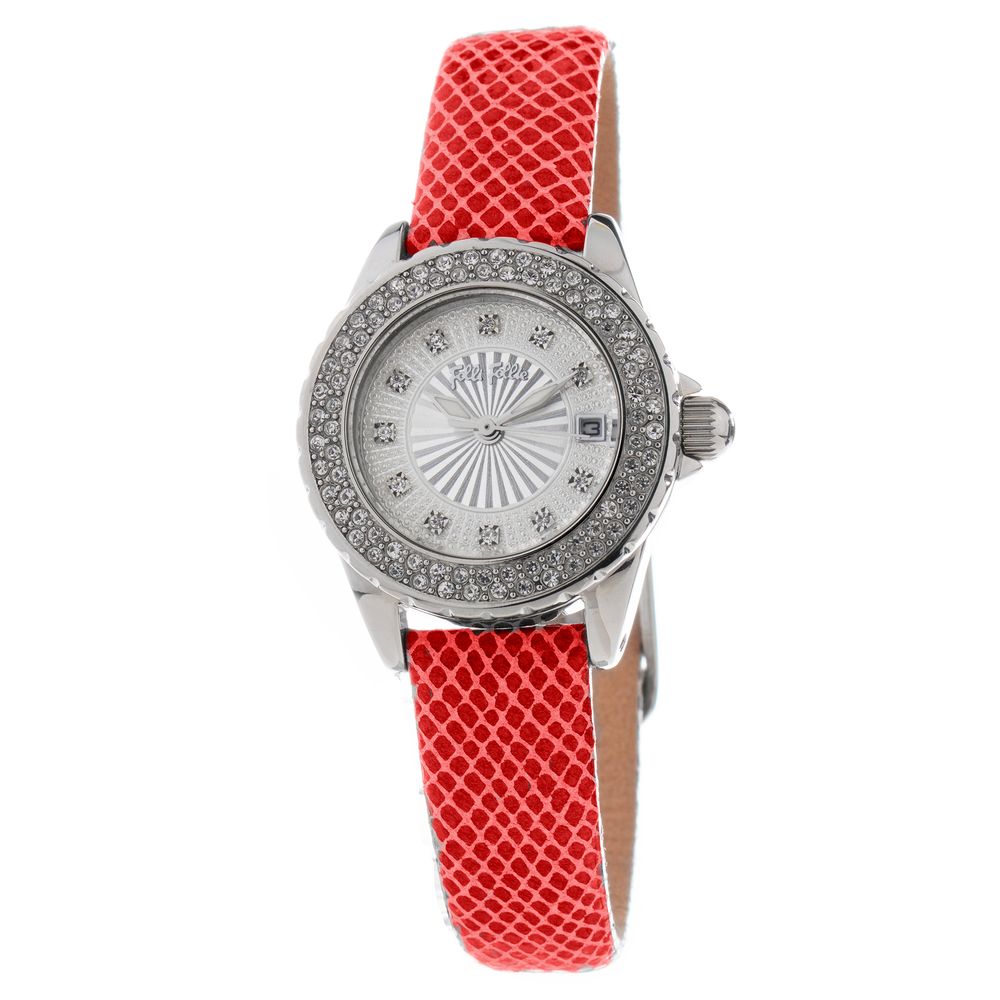 Folli Follie Red Leather Watch - ACCEXO