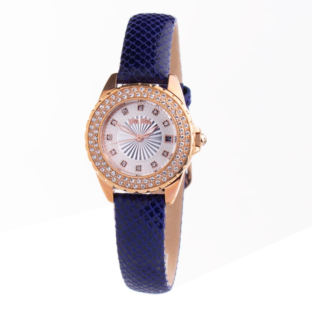 Folli Follie Blue Leather Watch - ACCEXO