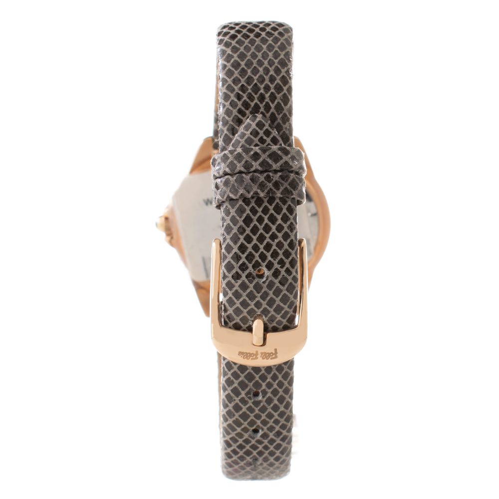 Folli Follie Gray Leather Watch - ACCEXO