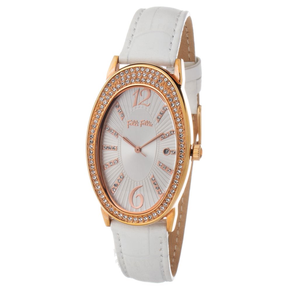 Folli Follie White Leather Watch - ACCEXO