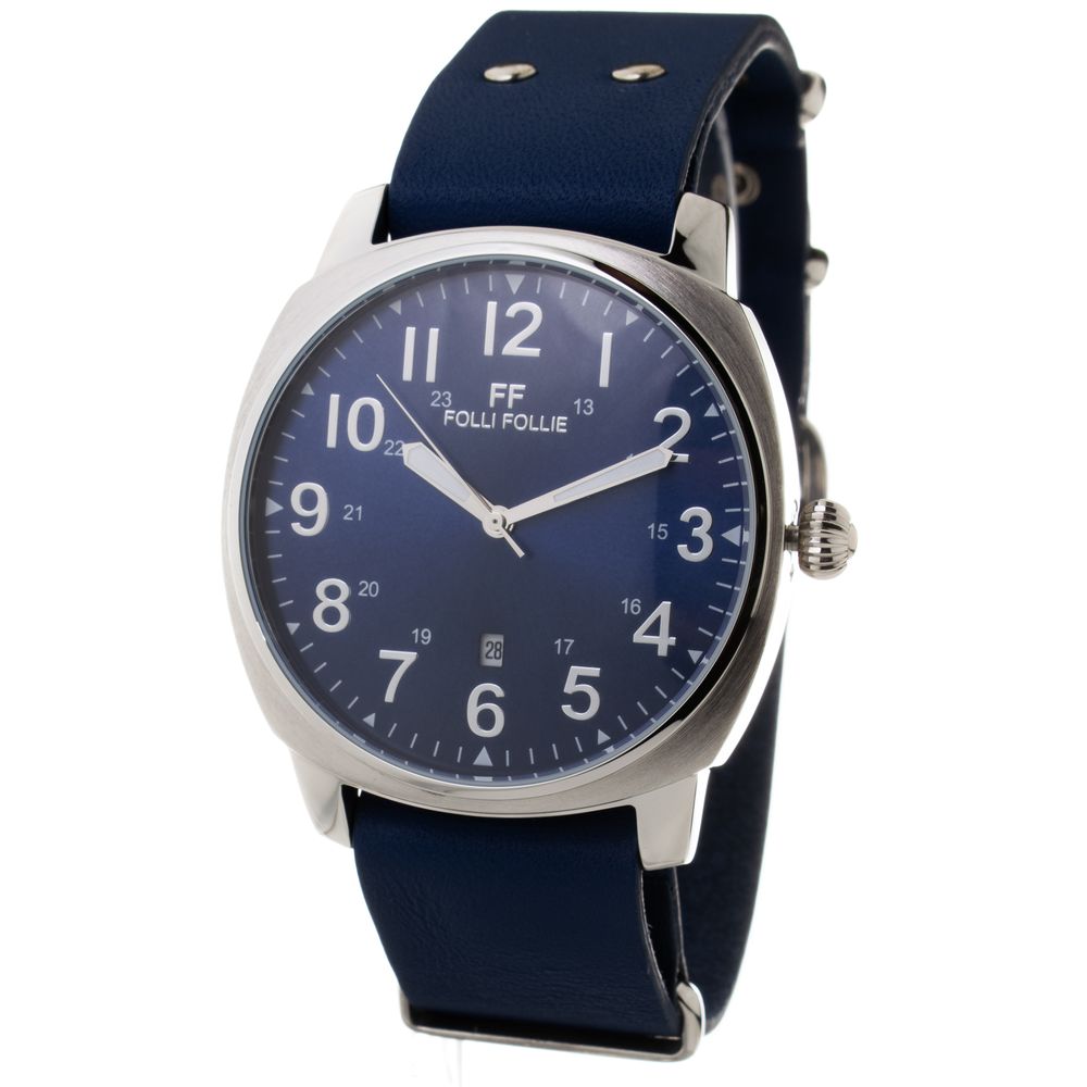 Folli Follie Blue Leather Watch - ACCEXO