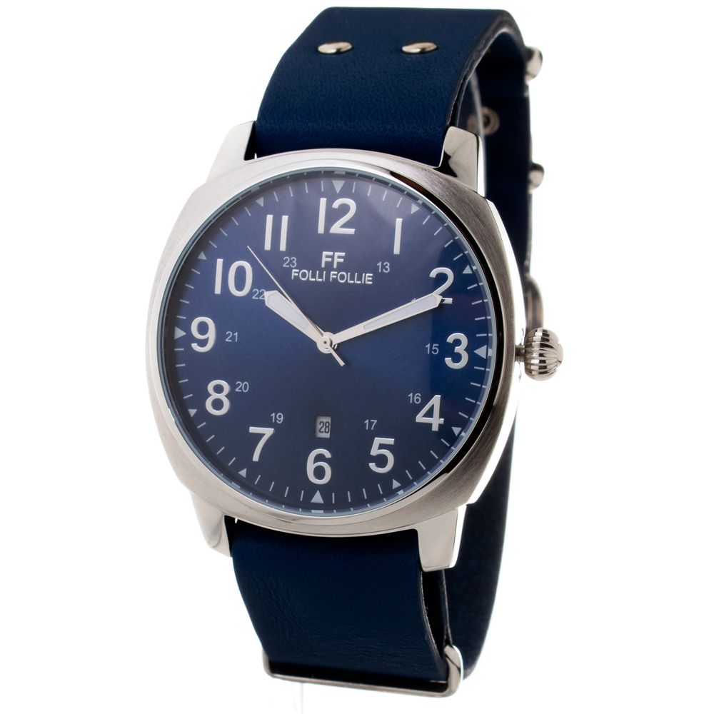 Folli Follie Blue Leather Watch - ACCEXO