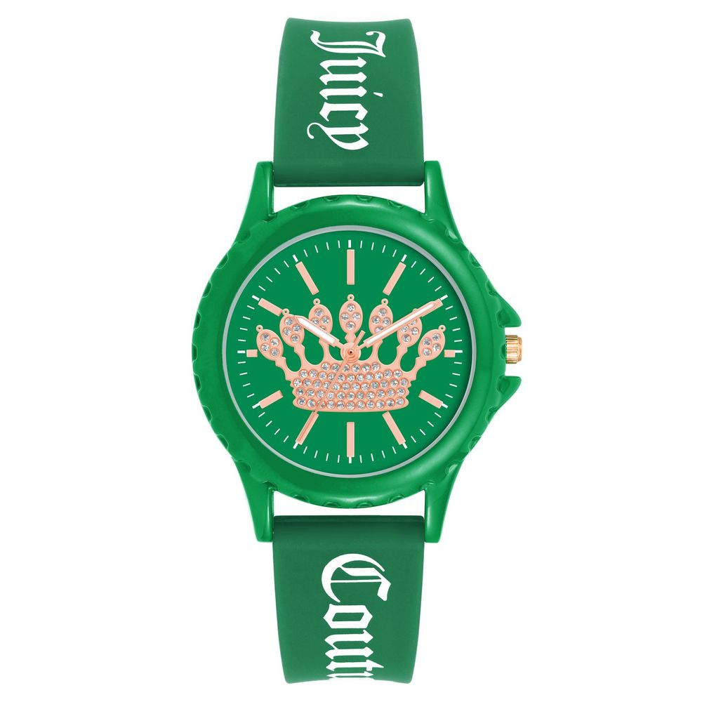 Juicy Couture Green Silicone Watch - ACCEXO