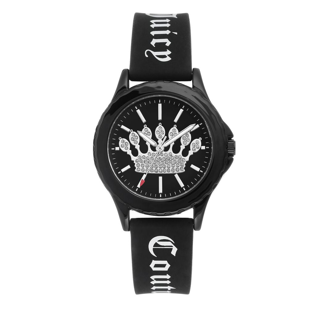 Juicy Couture Black Silicone Watch - ACCEXO