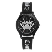 Juicy Couture Black Silicone Watch - ACCEXO
