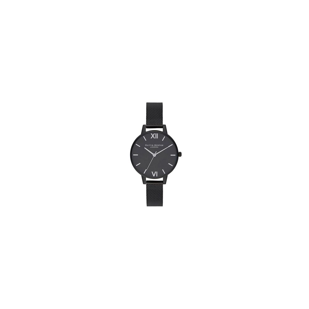 Olivia Burton Black Steel Watch - ACCEXO