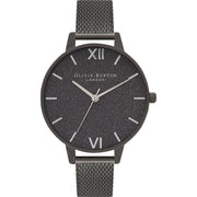 Olivia Burton Black Stainless Steel Dress Watch