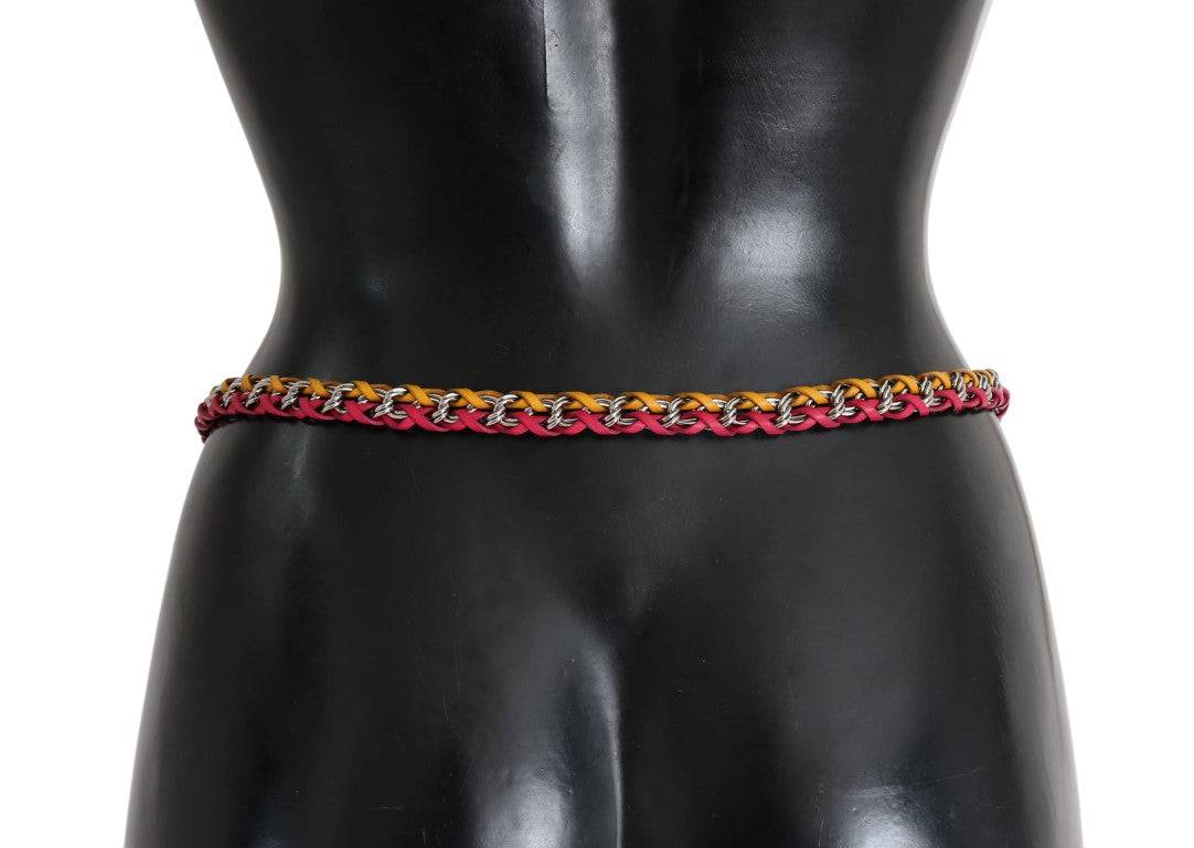 Dolce & Gabbana Elegant Multicolor Crystal-Embellished Belt - ACCEXO