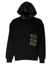 Dolce & Gabbana Black Camouflage Hooded Sweatshirt Sweater - ACCEXO