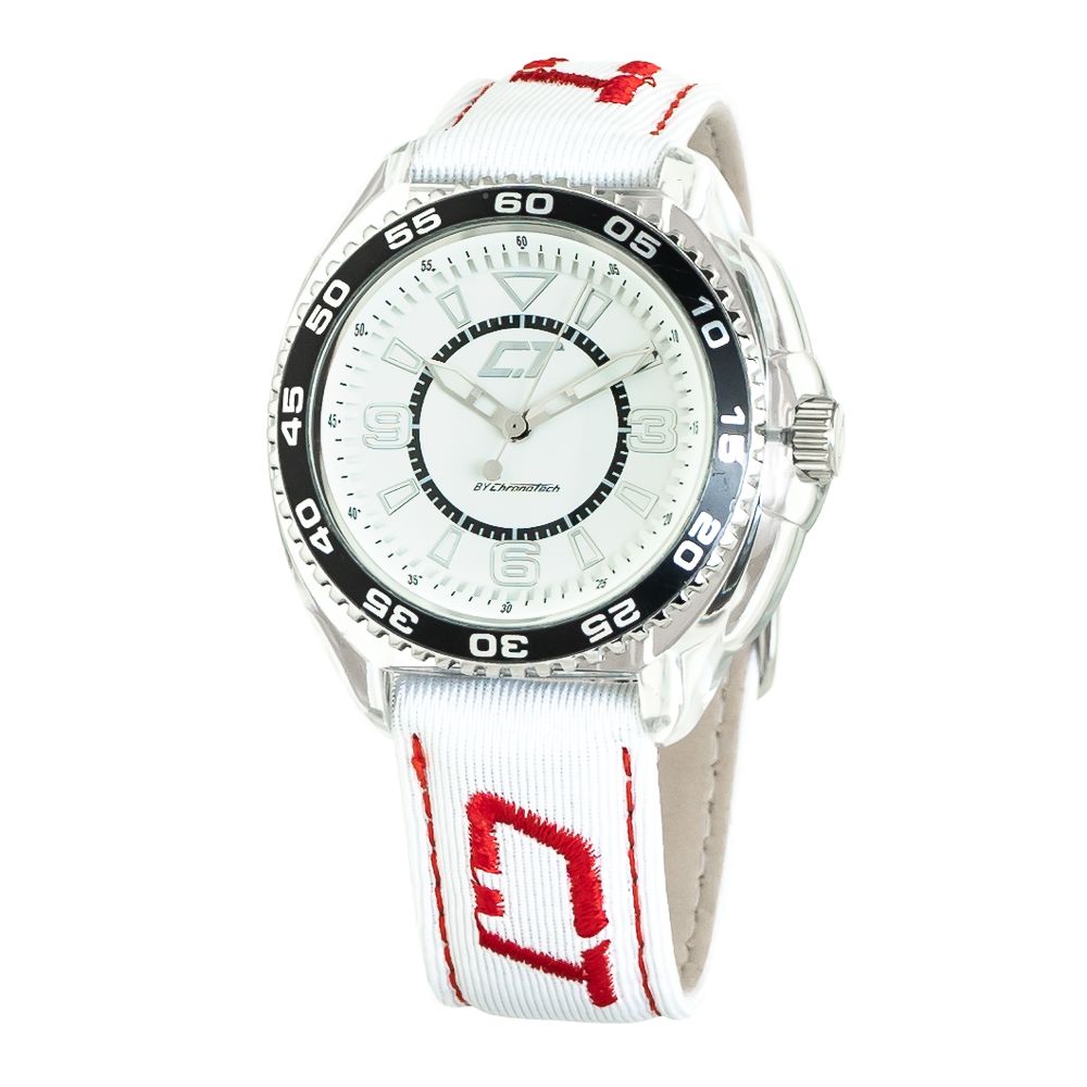 Chronotech White Leather Watch - ACCEXO