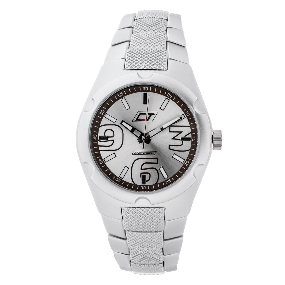 Chronotech Silver Steel Watch - ACCEXO