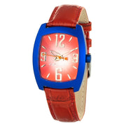 Chronotech Red Leather Watch - ACCEXO