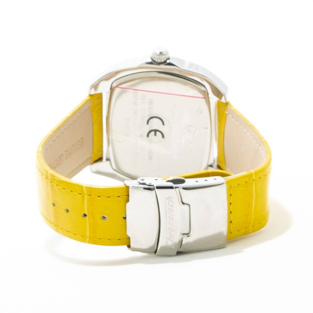 Chronotech Yellow Leather Watch - ACCEXO