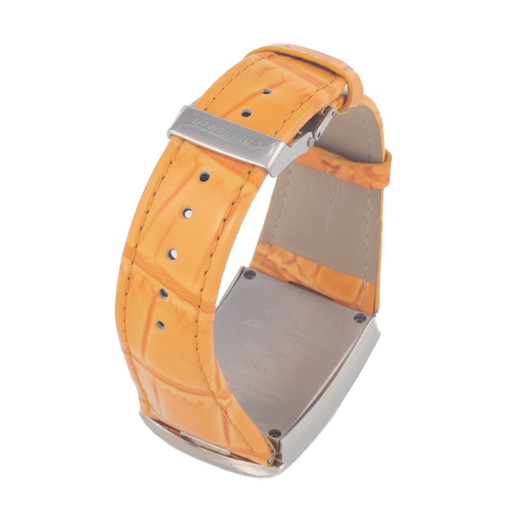 Chronotech Orange Leather Watch - ACCEXO