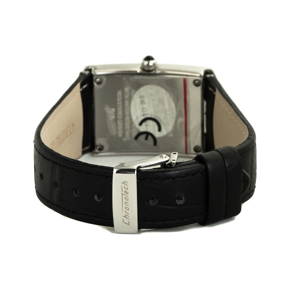 Chronotech Black Leather Watch - ACCEXO