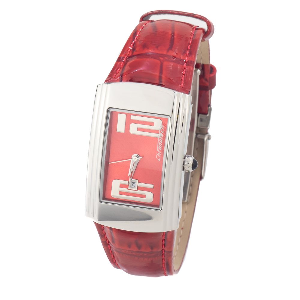 Chronotech Red Leather Watch - ACCEXO