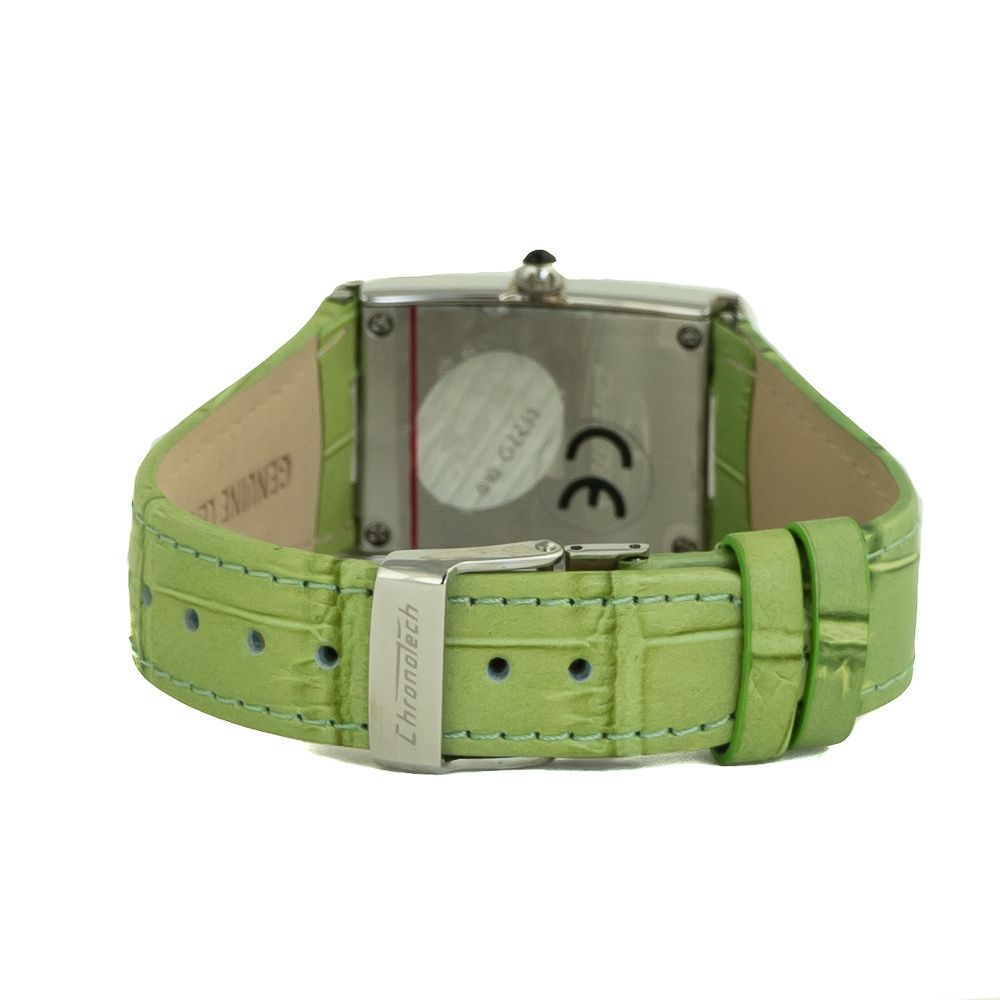 Chronotech Green Leather Watch - ACCEXO